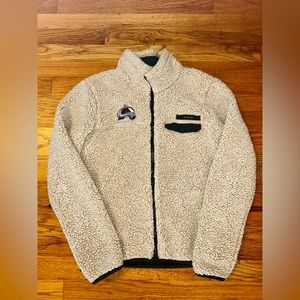 Colorado Avalanche women's full zip Columbia sherpa jacket